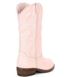 Budget ⭐ Copper Key ???? Girls' Leather Round Toe Western Cowboy ???? Boots (Toddler) White ???? -Copper Key Shop unnamed file 393