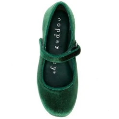 Wholesale ???? Copper Key ???? Girls' Darrling Velvet Velcro Mary Janes (Youth) Deep Red ❤️ -Copper Key Shop unnamed file 41