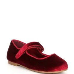 Wholesale ???? Copper Key ???? Girls' Darrling Velvet Velcro Mary Janes (Youth) Deep Red ❤️ -Copper Key Shop unnamed file 45