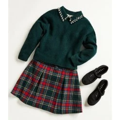 Buy ✨ Copper Key Little ???? Girls 4-6X Pearl Collar Sweater Pine ???? -Copper Key Shop unnamed file 450
