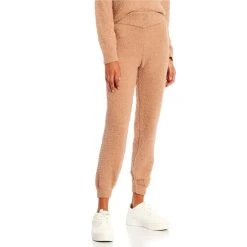 Best Pirce ???? Copper Key Coordinating Cozy Teddy Pull-On Straight Leg Pants Taupe ????