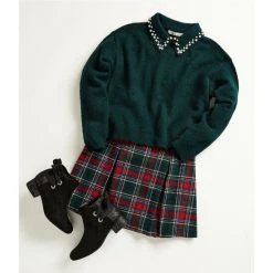 Brand new ⭐ Copper Key Big ???? Girls 7-16 Pearl Collar Sweater Grey ⌛ -Copper Key Shop unnamed file 50