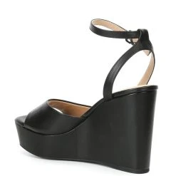 Best Pirce ???? Copper Key Daybreak Leather Ankle Strap Wedges Black ???? -Copper Key Shop unnamed file 548