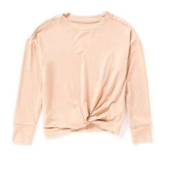 Cheap ???? Copper Key Little ???? Girls 2T-6X Yummy Knot Front Top Tomato ????