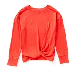 Cheap ???? Copper Key Little ???? Girls 2T-6X Yummy Knot Front Top Tomato ???? -Copper Key Shop unnamed file 592