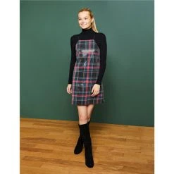 Best deal ???? Copper Key Halter Neck Plaid Print Sequin Shift ???? Dress Black Sequin ???? -Copper Key Shop unnamed file 636