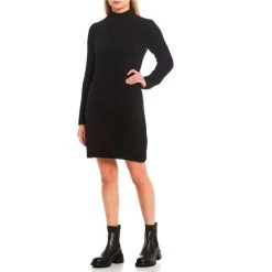 Wholesale ???? Copper Key Cozy Teddy Mock Neck Pull-On ???? Dress Taupe ????