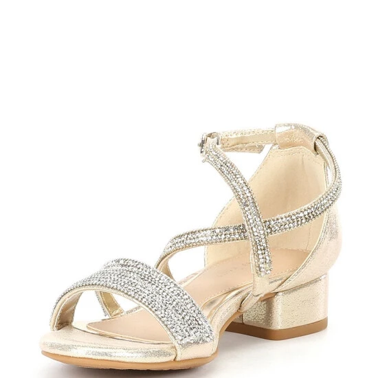 Best deal ???? Copper Key ???? Girls' Charrming Glitzy Rhinestone Detail Strappy ???? Dress ???? Sandals (Youth) Sand Gold ???? 4 Best deal ???? Copper Key ???? Girls' Charrming Glitzy Rhinestone Detail Strappy ???? Dress ???? Sandals (Youth) Sand Gold ???? - Image 4
