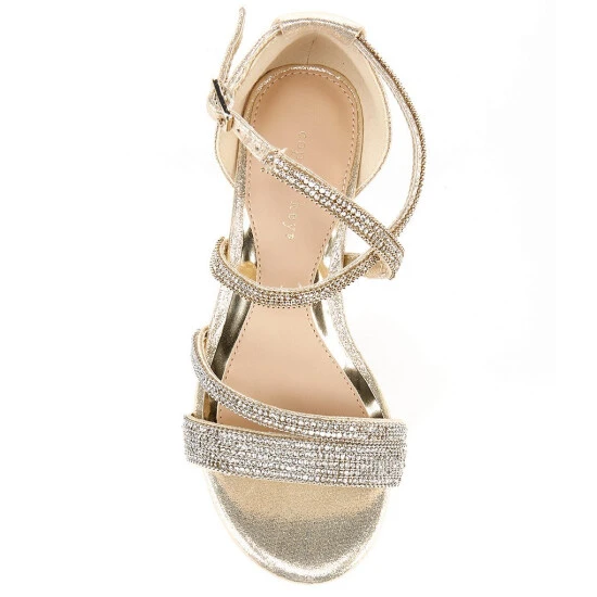 Best deal ???? Copper Key ???? Girls' Charrming Glitzy Rhinestone Detail Strappy ???? Dress ???? Sandals (Youth) Sand Gold ???? 5 Best deal ???? Copper Key ???? Girls' Charrming Glitzy Rhinestone Detail Strappy ???? Dress ???? Sandals (Youth) Sand Gold ???? - Image 5