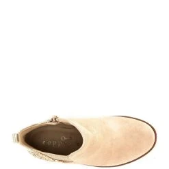 Best deal ???? Copper Key ???? Girls' Dazzler Glitter Back Booties (Youth) Desert Beige/gold ???? -Copper Key Shop unnamed file 667