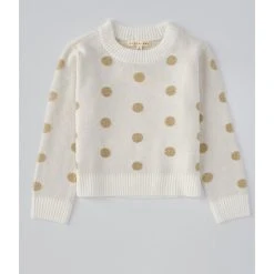 Cheapest ???? Copper Key Little ???? Girls 2T-6X Dot Sweater Gold ????