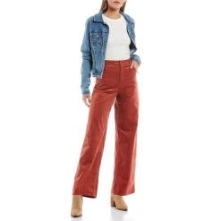 Best Sale ???? Copper Key High Rise Wide Leg Corduroy Pants Cedarwood ???? -Copper Key Shop unnamed file 685