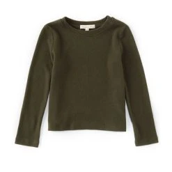 Buy ???? Copper Key Little ???? Girls 2T-16 Brushed Ls Top Cedarwood ???? -Copper Key Shop unnamed file 711