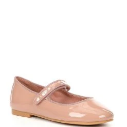 Brand new ❤️ Copper Key ???? Girls' Darrling Patent Velcro Flat Mary Janes (Youth) Pinky Tan ⭐