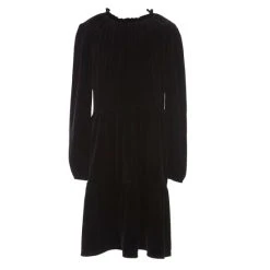 Discount ???? Copper Key Big ???? Girls 7-16 Long Sleeve Babydoll ???? Dress Black ✔️