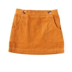 Cheap ✨ Copper Key Little ???? Girls 2-6X Baby Corduroy Button ???? Skirt Cashew ⌛