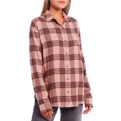 Discount ???? Copper Key Plaid Button Up Flannel ???? Shirt Green Snow ????