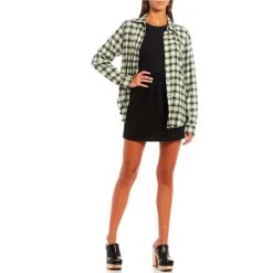 Discount ???? Copper Key Plaid Button Up Flannel ???? Shirt Green Snow ???? 13 Discount ???? Copper Key Plaid Button Up Flannel ???? Shirt Green Snow ???? -Copper Key Shop unnamed file 764