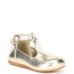 Buy ???? Copper Key ???? Girls' Waddles Flower T-Strap Flat ???? Shoes (Infant) Sand Gold ❤️