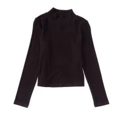 Best deal ???? Copper Key Big ???? Girls 7-16 Mock Neck Long Sleeve Top Black ⭐