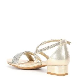 Discount ???? Copper Key ???? Girls' Charrming Glitzy Rhinestone Detail Strappy ???? Dress ???? Sandals (Toddler) Silver ???? -Copper Key Shop unnamed file 855