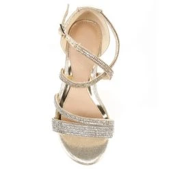 Discount ???? Copper Key ???? Girls' Charrming Glitzy Rhinestone Detail Strappy ???? Dress ???? Sandals (Toddler) Silver ???? -Copper Key Shop unnamed file 857