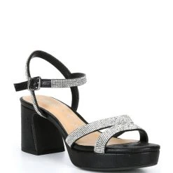 Best Pirce ???? Copper Key Celebrate Rhinestone Platform ???? Dress ???? Sandals Black ???? -Copper Key Shop unnamed file 88