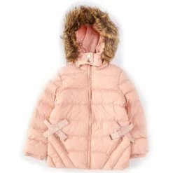 Promo ???? Copper Key Little ???? Girls 2T-6X Short Bow Snow Puffer Pink ????