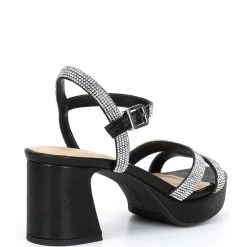 Best Pirce ???? Copper Key Celebrate Rhinestone Platform ???? Dress ???? Sandals Black ???? -Copper Key Shop unnamed file 89