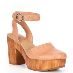 Buy ✔️ Copper Key Passport Leather Ankle Strap Platform Clogs Toasted Tan ⌛ -Copper Key Shop unnamed file 956