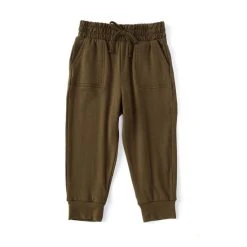 Best Pirce ???? Copper Key Little ???? Girls 2T-6X Mid-Rise Knit Jogger Pant Olive ????