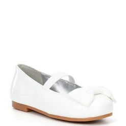 Best Pirce ???? Copper Key ???? Girls' Joyyful Patent Bow Detail Ballet Flats (Toddler) White ????